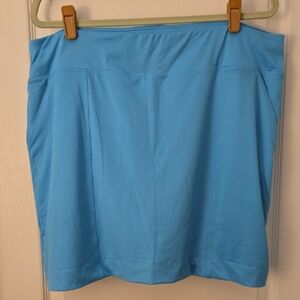 Page & Tuttle XL Golf Sport Skirt w/ Shorts - Blue Tennis Pickleball Skort